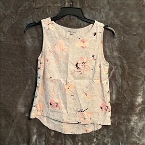 Habitat Floral Sleeveless Top - Gray and Pink
